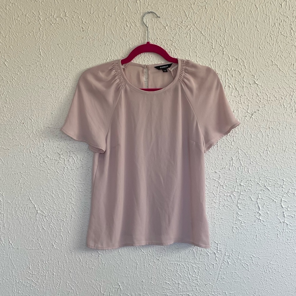 Express Blush Lightweight Blouse XXS